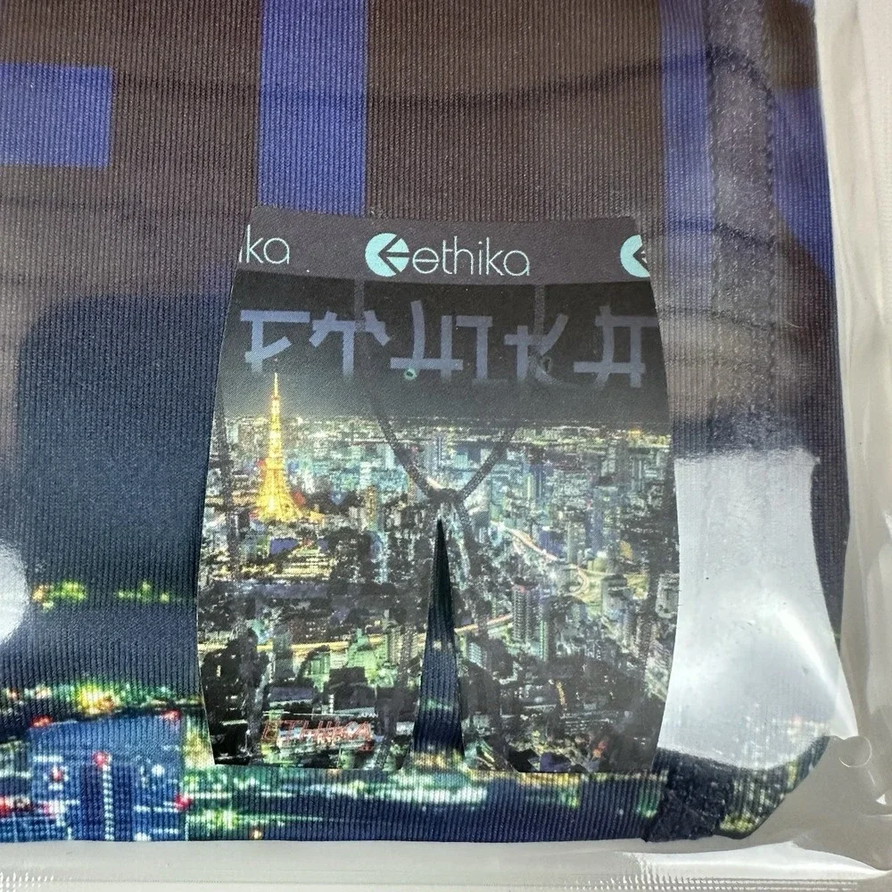 Ethika The Staple Boxer Briefs Underwear Men's 2XL Tokyo City Skyline Night NEW